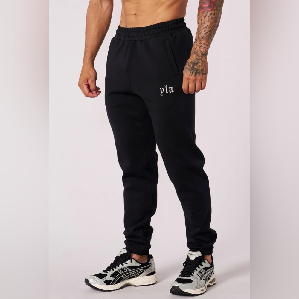 YoungLA Black Men's Jogger Pants